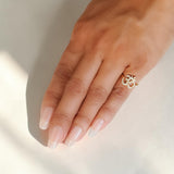 Gold Plated Om Ring