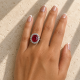 Ruby Halo Ring