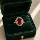 Ruby Halo Ring
