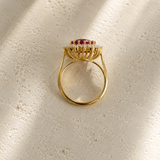Ruby Halo Ring