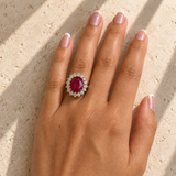 Ruby Halo Ring