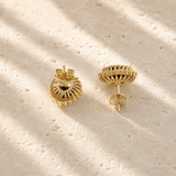 Oval Sapphire Halo Studs