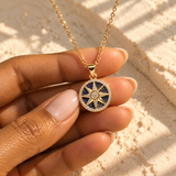Lapis North Star Necklace