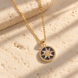 Lapis North Star Necklace