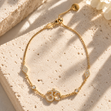 18k Gold Vermeil Om Symbol Bracelet