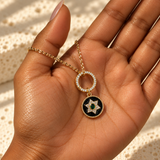 Midnight Star of David Necklace