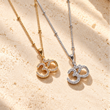 18k Gold Vermeil Om Symbol Pendant Necklace
