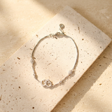 Solid Gold Diamond Om Bracelet