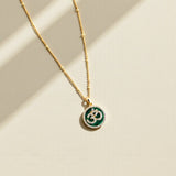 Malachite Om Necklace
